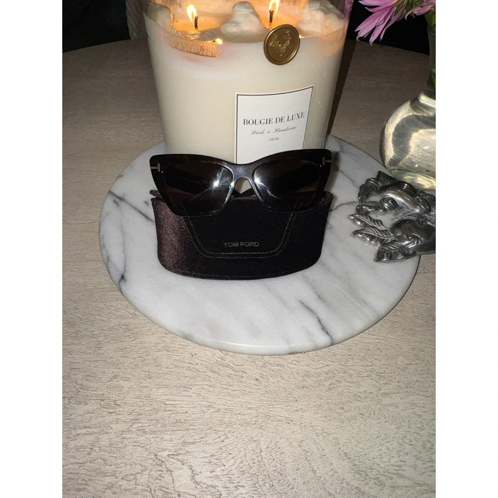 Tom Ford Wyatt TF871 Sunglasses Dark Havana Tortoise‎ Cat Eye 52F 56mm Italy